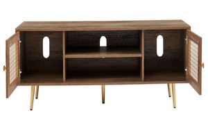 Consola multimedia de TV Keniel de 59 "de la mejor calidad, muebles rústicos de madera de roble manufacturados, precio al por mayor - Product Image 3