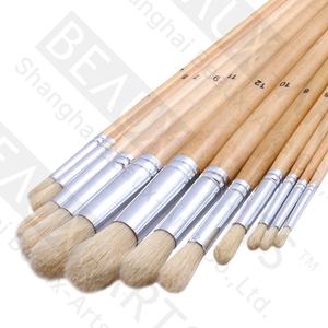 <span class=keywords><strong>Peinture</strong></span> <span class=keywords><strong>gouache</strong></span> acrylique à l'huile de pinceau d'art d'artiste en poils de porc ronds - Product Image 3