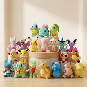 Peluches <span class=keywords><strong>de</strong></span> Pokémon <span class=keywords><strong>de</strong></span> 8 pulgadas, Eevee, Charmander, Bulbasaur, <span class=keywords><strong>Gengar</strong></span>, juguete adorable, regalo ideal <span class=keywords><strong>de</strong></span> Navidad y regalo <span class=keywords><strong>de</strong></span> cumpleaños para niños - Product Image 1