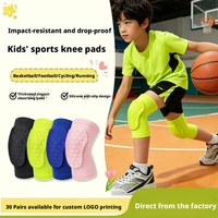 Genouillères courtes en nid d'abeille pour le basketball, pour enfants, jeunes et adultes, manchons de compression rembourrés pour le volleyball et le football