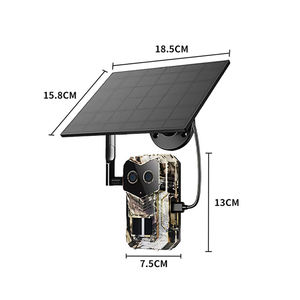 Caméra de surveillance de chasse avec vision nocturne, enregistrement automatique, panneau solaire extérieur, étanche, 2MP - Product Image 6