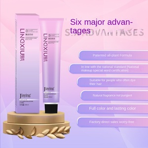 Crema Colorante Semi-Permanente per Capelli Jiaying 100ml, Grado Cosmetico, Protezione del Colore, Copre i Capelli Bianchi, Speciale per Barbieri, <span class=keywords><strong>Blu</strong></span> - Product Image 1