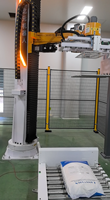 Robot de palettisation industriel de type colonne, machine de palettisation automatique pour sacs tissés avec pince à fourches pour ligne d'empilage de sacs