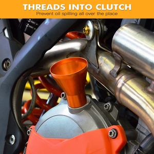 Nouvel an nickel ecnc — onnoir de remplissage d'huile moteur, pour <span class=keywords><strong>KTM</strong></span> <span class=keywords><strong>65</strong></span>-530cc <span class=keywords><strong>EXC</strong></span> EXCF XC XCF CXW SX SXF 2001 2021 2022 - Product Image 2
