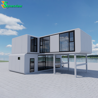 Maison capsule modulaire préfabriquée en acier écologique avec terrasse sur le toit, application villa, conception étanche, couleur et services personnalisés