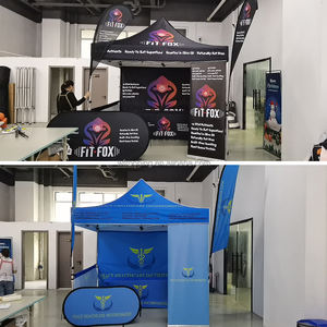 Tenda Kanopi Aluminium Kustom Tahan Air untuk Pameran & Iklan Pameran Dagang, Lipat Portabel Ukuran 10x10 & 10x15 - Product Image 2