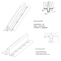 Mesin Roll Forming 7.5kW 6mm*3.0m yang Dikendalikan PLC Zhongtuo & Didorong Mesin untuk Produksi Saluran Beacon Logam