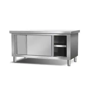 Alas de cocina de acero inoxidable 304 de alta calidad de 0,8mm de espesor, capacidad personalizable, mesa de trabajo, hoteles, restaurantes - Product Image 5