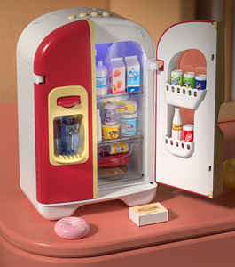 Jeu de cuisine moderne pour enfants avec réfrigérateur en plastique ABS, fonctionne avec <span class=keywords><strong>3</strong></span> piles AAA, pour les enfants de 2 à 7 ans, préscolaire - Product Image 6