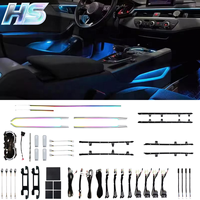 Éclairage d'ambiance pour Audi A5 2017-2025, éclairage intérieur de voiture, lumière d'ambiance LED 64 couleurs pour voiture LHD RHD 12V