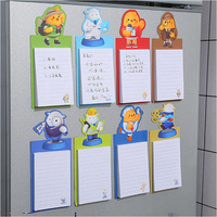 GemFully Venta al por Mayor Nuevas Innovaciones Buen Precio Notas Adhesivas de Anime y Dibujos Animados Blocs de Notas Magnéticos Bloc de Notas Personalizado para Refrigerador