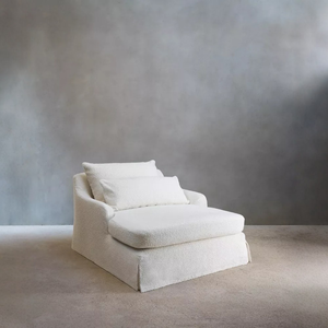 Nordic Wabi Sabi linnen stof eenpersoonsbank stoel nobele concubine stoel ligstoel volledig los en gewassen - Product Image 1