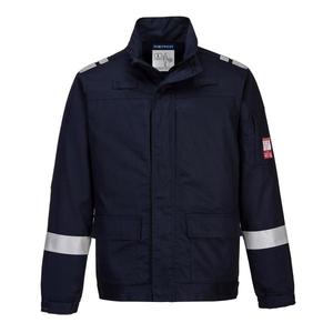 PORTWEST-Veste bleu marine légère à empiècements en stretch Bizflame FR601NARS-EAN 5036108353859 FLAME RESISTANT WORKWEAR - Product Image 1