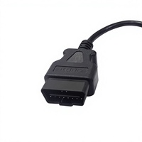 Câble d'extension OBD pour camion lourd, connecteur mâle 16 broches vers 9 broches avec adaptateur OBD2