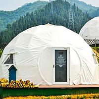 Tente dôme de luxe, maison dôme géodésique, tente de glamping transparente pour hôtel, complexe hôtelier et camping