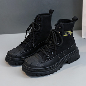 Botas Retro de Estilo Inglés al por Mayor 2026, Botas de Mujer con Plataforma, Impermeables, de Piel Sintética, para Aumentar la Estatura - Product Image 4