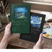 Cuaderno de Tapa Dura Artístico Vintage, con Forro, Diseño Hueco, Diario de Lujo Personalizable, Estilo Ins, Papelería Creativa, Planificador de Escritura