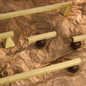 Rắn brass kéo xử lý Đồng cổ chải tủ xử lý đồng đồ nội thất xử lý cho trang trí nội thất - Product Image 6