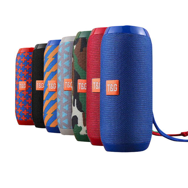 Portable Wireless Speaker with HiFi Stereo & Heavy Bass - BT5.0, 1200mAh Battery, FM Radio, TF/AUX/USB Playback
