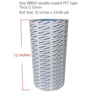 Tesa 88663 Ruban adhésif de transfert en polyester à double revêtement Masquage acrylique pour remplacer l'adhésif composite 300LSE