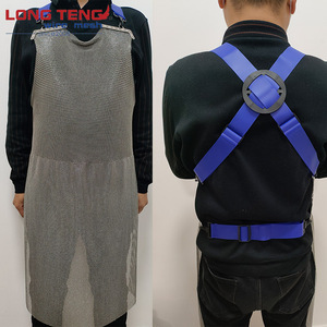 EN ISO 13998 Certified Eco-Friendly Fashionable Stainless Steel Sleeveless <b>Apron</b> for Meat Cutting - Product Image 2