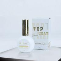Kit de Vernis à Ongles Gel Base et Top Coat 30ml, Grande Capacité, UV LED, Sans Résidu, Haute Brillance, Longue Durée, pour Salon de Manucure