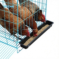 Cage à poules domestique compacte avec système de collecte d'œufs automatique et pliable pour l'élevage et la ponte des cailles, garantie de 3 mois