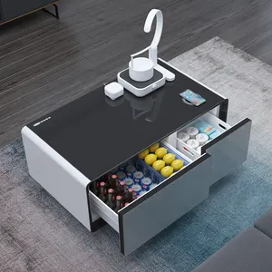 Hot Selling Mini Bar Refrigerator Table Electric Coffee Tables Hotel Living Room Furniture TB90 Smart Coffee Table