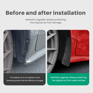 Carbon Fiber Front <strong>Mud</strong> <strong>Flaps</strong> No Drilling Splash <strong>Guard</strong> Exterior Accessories Pack Fit Toyota GR Yaris 2020-2026 - Product Image 3