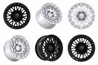 Jantes de camion forgées sur mesure 17x8.5 18x9 20x9 6x135 6x139.7 Noir mat Simulateur de Beadlock Adaptées pour Bronco F150 Silverado