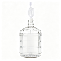 Bouteille de Fermentation en Verre à Texture Grille, Carafe en Verre Alimentaire, Grand Récipient pour Jus de Carotte, Jus de Blé et Boissons Maison