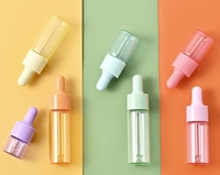 5ml 10ml 15ml 20ml Usine Vide Ronde Arc-En-Couleur Massage Cosmétique Cheveux Du Visage Huile Essentielle Parfum Flacons compte-gouttes En Verre
