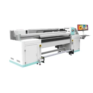 Galaxy 1.8m 3.2m i3200 G5 G6 Digital Acrylic PVC Board Roll to Roll and Flatbed Hybrid UV Printer Printing Machine