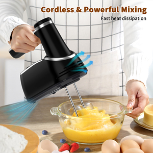 Mixer da <span class=keywords><strong>Cucina</strong></span> a 12 Velocità con <span class=keywords><strong>Design</strong></span> a Doppio Frusta per Preparare Torte e Creme, <span class=keywords><strong>Miscelatore</strong></span> Manuale Compatto - Product Image 3