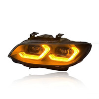 Accessoires automobiles SJC, phares pour BMW Série 3 E93, assemblage 10-13, jaune et blanc, double couleur, DRL, lentille de projecteur, phare avant
