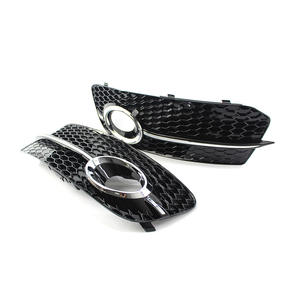 Rejilla de Parachoques Delantero para Audi Q5, Malla de Panal, Marcos para Faros Antiniebla, ABS Negro, 2013-2015 - Product Image 5