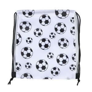 Bolsa con Cordón para Balón de Fútbol, Poliéster 210D, Blanco y Verde, Mochila Infantil, Bolsa de Almacenamiento - Product Image 5