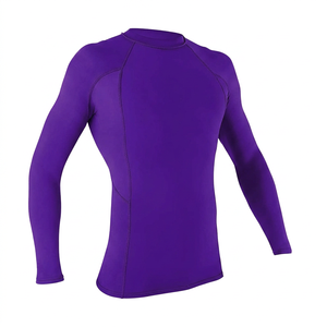 Custom Printed Breathable Anti-Bacterial <b>Compression</b> Rash Guard <b>Men's</b> Full Sleeve T-<b>shirt</b> Spandex/Polyester Sport Apparel OEM - Product Image 1