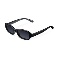 Gafas de Sol Vintage Lbashades CP+PC con Protección UV400, Gafas de Sol Rectangulares Pequeñas de Base Biológica, Gafas Clásicas de Alta Calidad para Hombre y Mujer