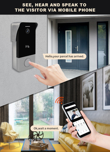 Videoportero Inteligente con <span class=keywords><strong>Intercomunicador</strong></span>, 1080P HD, WiFi, POE, Control de Acceso RFID, Audio Bidireccional, Visión Nocturna, Detección de Movimiento para Viviendas y Oficinas - Product Image 4