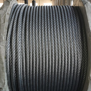 Cable de Acero de 24 mm, 15 mm, 30 mm, 6X7, 6X17, 6X19, Cables de Acero Industriales para Grúas - Product Image 1