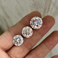 Pierre de Moissanite 1-10 Carats Certifiée D VVS1, 100% Positive au Testeur de Diamant