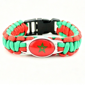 Bracelet en paracorde personnalisé avec drapeau de Jordanie, bracelet de survie tissé à la main pour cadeau de la Journée nationale et souvenir touristique - Product Image 4