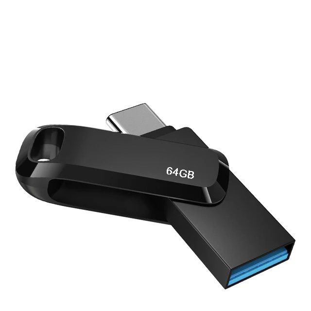 Customized LOGO New 2-in-1 OTG USB 3.0 Type-C Pendrive 32GB/64GB/128GB/256GB 3.2Gen