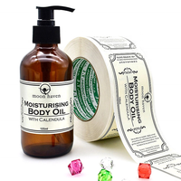 Impression d'étiquettes personnalisées pour produits de consommation rapide (FMCG) : étiquettes en rouleau pour flacons de lotion corporelle, cosmétiques, huiles capillaires, shampooings, emballages de bouteilles, autocollants avec logo