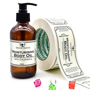 Etichette Personalizzate per Prodotti FMCG, Etichette in Rotolo per Bottiglie di Lozione Corpo, Etichette Adesive per Confezioni di Cosmetici, Olio per <span class=keywords><strong>Capelli</strong></span>, Shampoo con Logo - Product Image 2