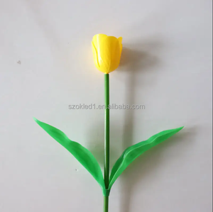 2025 nouvelle maison extérieure pelouse chemin paysage jardin cour <span class=keywords><strong>rue</strong></span> salle de mariage décoratif Led tulipe Rose lumière - Product Image 3