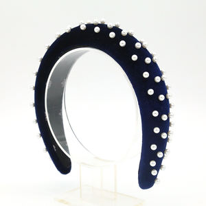 Finestyle مصمم رباطات بلينغ اللؤلؤ رباطات ربطة القوس فيونكة عقال مع الذروة - Product Image 1