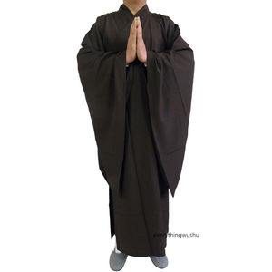 Robe de moines bouddhiste, vêtement <span class=keywords><strong>Shaolin</strong></span> Temple, tenue Haiqing, Arts martiaux, méditation, <span class=keywords><strong>Kung</strong></span> <span class=keywords><strong>fu</strong></span>, uniforme <span class=keywords><strong>Wushu</strong></span> - Product Image 5