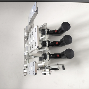 Nouveau style <span class=keywords><strong>Kit</strong></span> de boîtier de pédale de frein en aluminium monté au sol à 3 pédales avec pompe de maître-cylindre de frein de course et embrayage hydraulique à biais modifié - Product Image 5